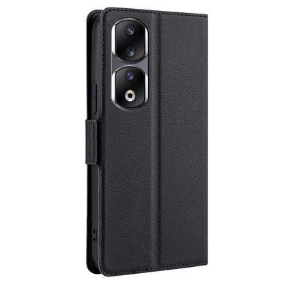 For Honor 90 Pro Phone Stand Case PU Leather Shockproof Card Slot Design Phone Cover