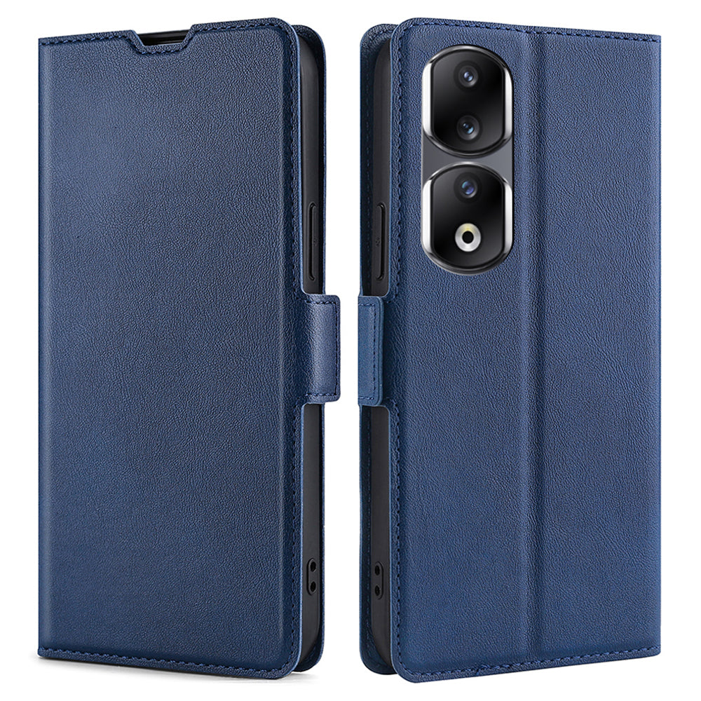 For Honor 90 Pro Phone Stand Case PU Leather Shockproof Card Slot Design Phone Cover