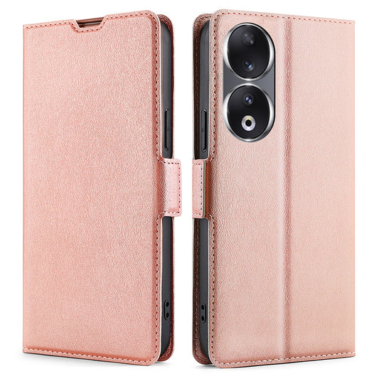 For Honor 90 Cell Phone Case PU Leather Card Slot Design Stand Phone Cover