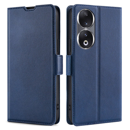For Honor 90 Cell Phone Case PU Leather Card Slot Design Stand Phone Cover