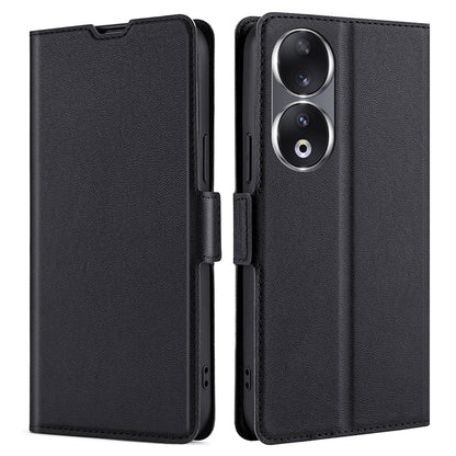 For Honor 90 Cell Phone Case PU Leather Card Slot Design Stand Phone Cover