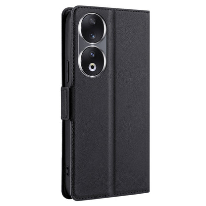 For Honor 90 Cell Phone Case PU Leather Card Slot Design Stand Phone Cover