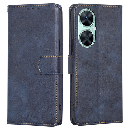 For Huawei Enjoy 60 Pro / Nova 11i / Maimang 20 Leather Shell Cowhide Texture Wallet RFID Blocking Phone Stand Cover