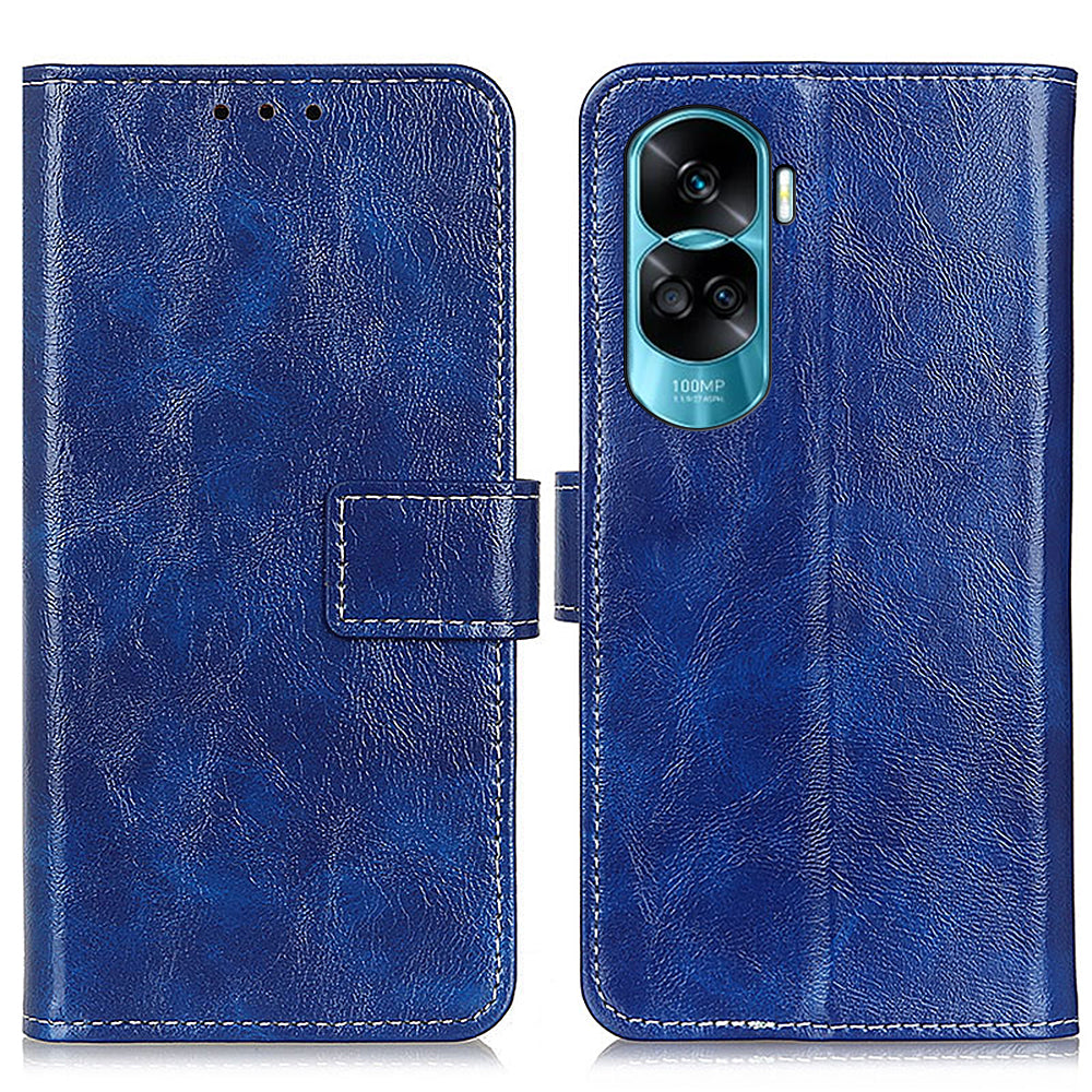 For Honor X50i 5G / 90 Lite 5G Flip Leather Wallet Case Retro Crazy Horse Texture Stand Phone Cover