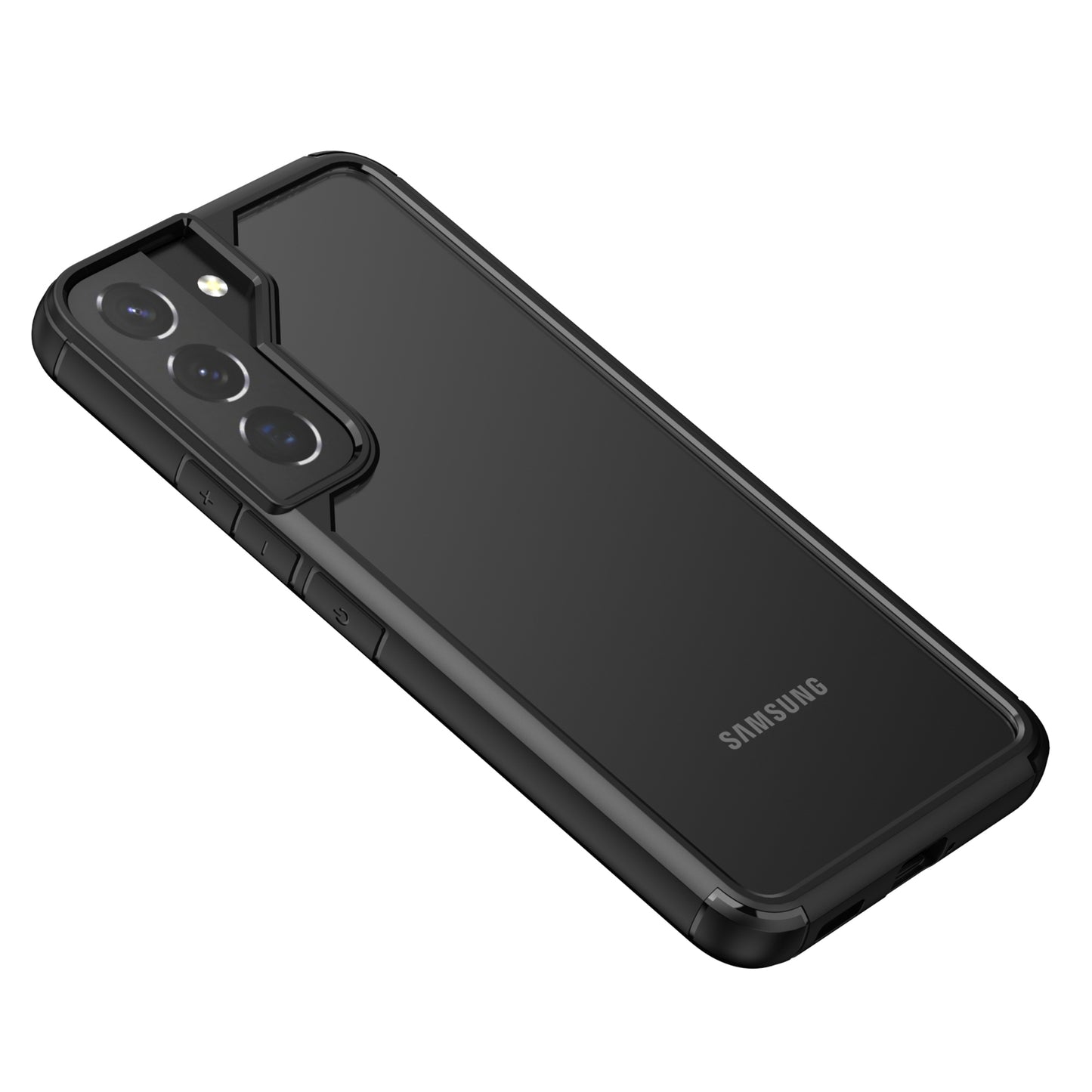 Defense Armor Series Clear Case for Samsung Galaxy S22 5G , TPU + PC Protective Phone Cover