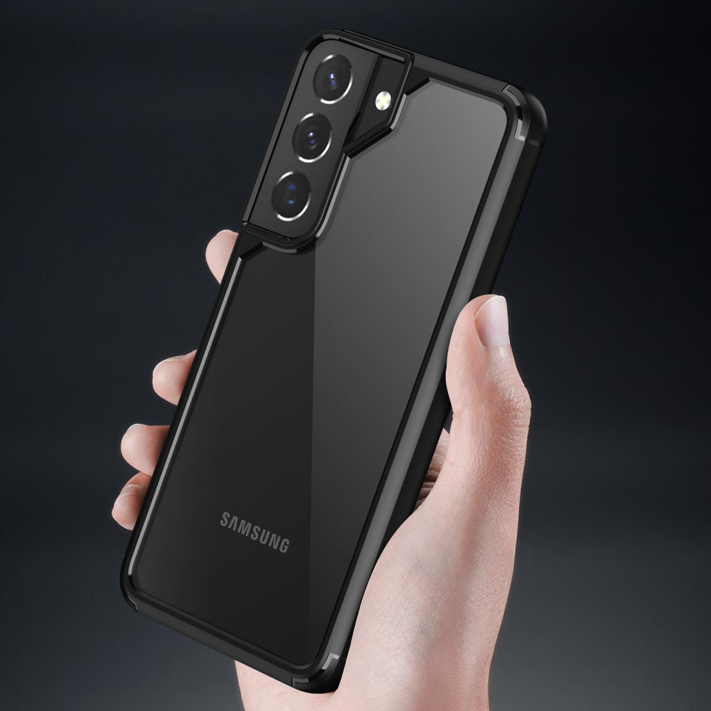 Defense Armor Series Clear Case for Samsung Galaxy S22 5G , TPU + PC Protective Phone Cover