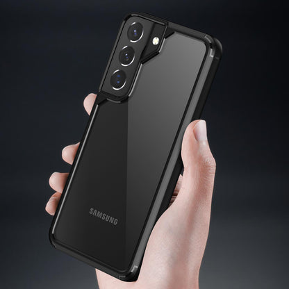 Defense Armor Series Clear Case for Samsung Galaxy S22 5G , TPU + PC Protective Phone Cover