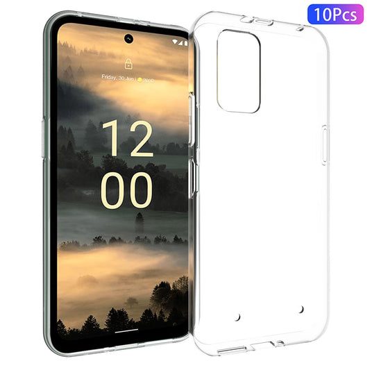 10Pcs  /  Pack For Nokia XR21 Phone Cover TPU Case Inner Watermark-Free Texture Clear Cell Phone Protector