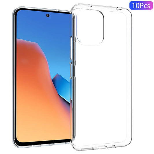 10Pcs / Pack For Xiaomi Redmi Note 12 4G TPU Phone Shell Inner Watermark-Free TPU Case Anti-scratch Clear Mobile Phone Cover