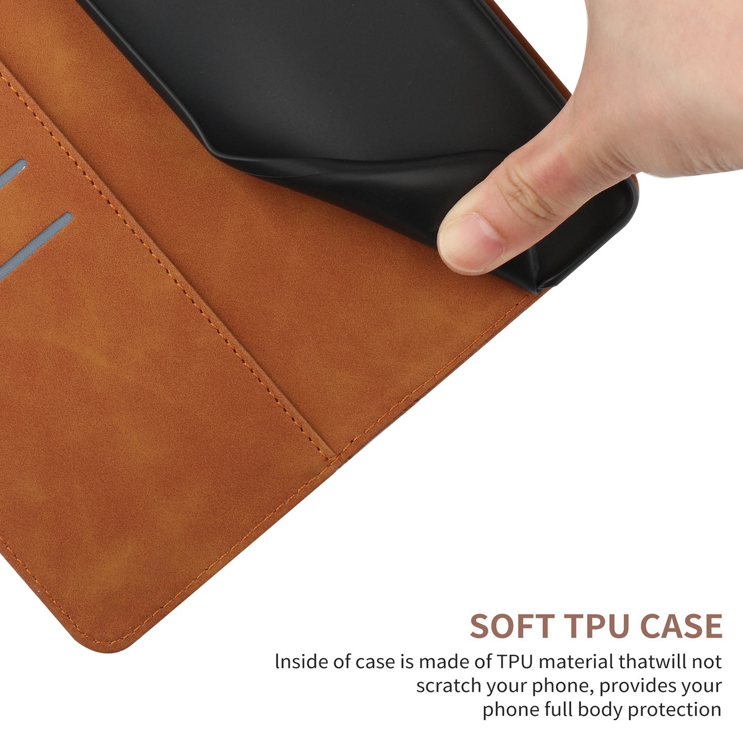 HT05 For Honor 90 Lite 5G / X50i 5G Wallet Leather Phone Case Skin-touch Imprinted Line Stand Cover