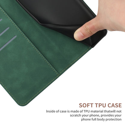 HT05 For Honor 90 Lite 5G / X50i 5G Wallet Leather Phone Case Skin-touch Imprinted Line Stand Cover
