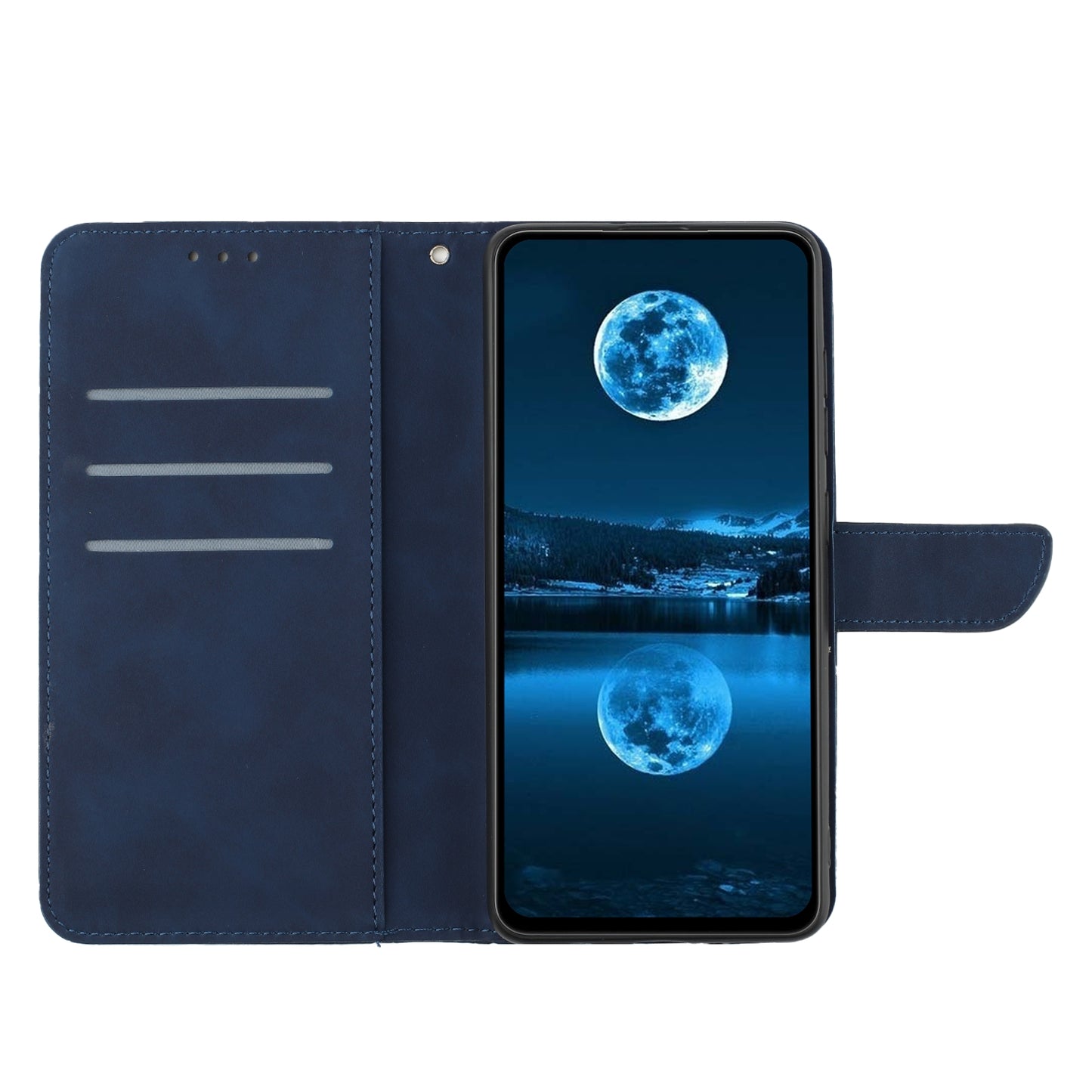 HT05 For Honor 90 Lite 5G / X50i 5G Wallet Leather Phone Case Skin-touch Imprinted Line Stand Cover