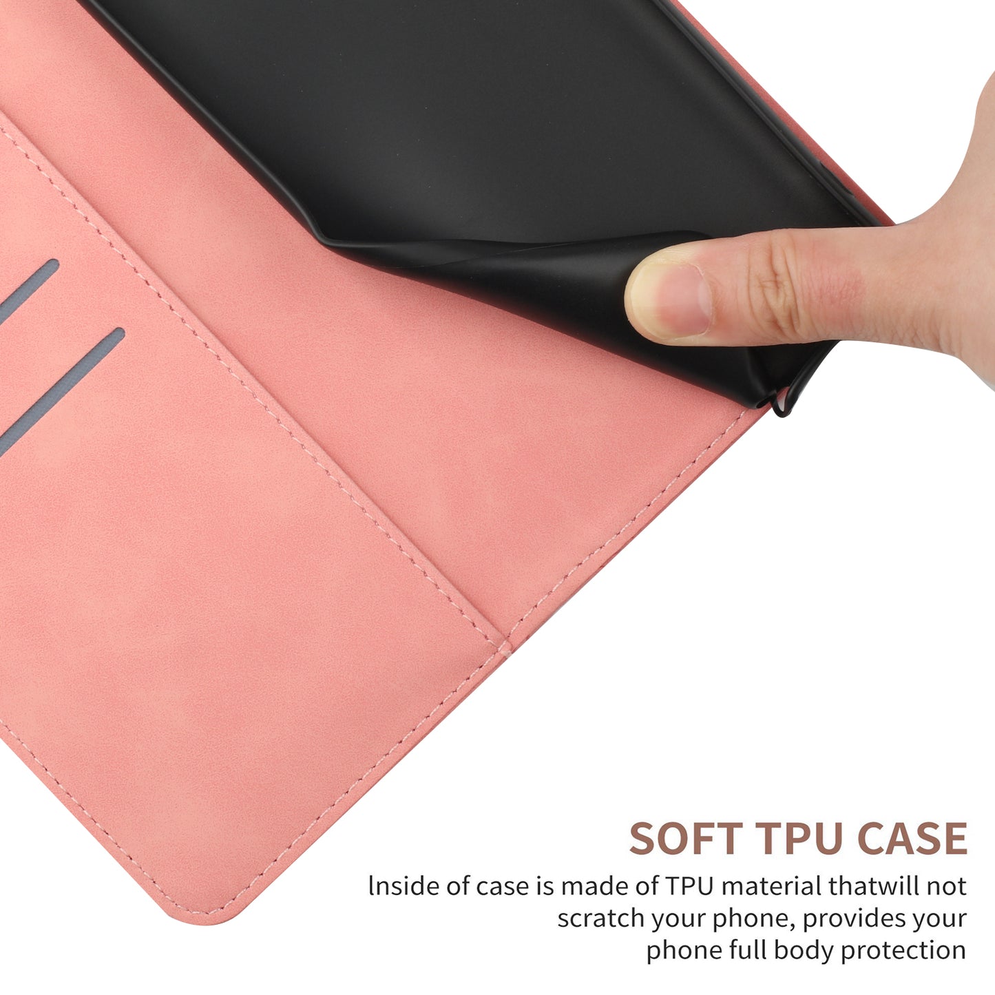 HT05 For Honor 90 Lite 5G / X50i 5G Wallet Leather Phone Case Skin-touch Imprinted Line Stand Cover