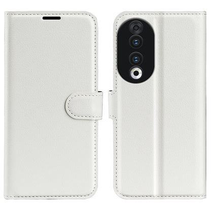For Honor 90 Wallet Litchi Texture Shell Phone Cover Stand Mobile Phone PU Leather Case