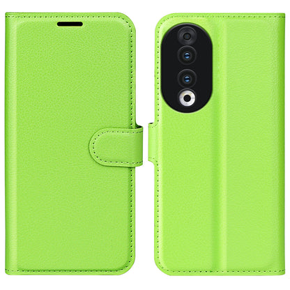 For Honor 90 Wallet Litchi Texture Shell Phone Cover Stand Mobile Phone PU Leather Case