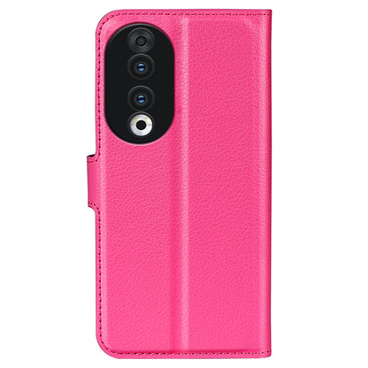 For Honor 90 Wallet Litchi Texture Shell Phone Cover Stand Mobile Phone PU Leather Case