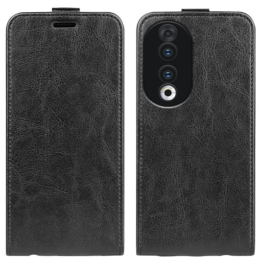 For Honor 90 TPU+PU Leather Phone Shell Vertical Flip Case Mobile Phone Cover with Card Slots