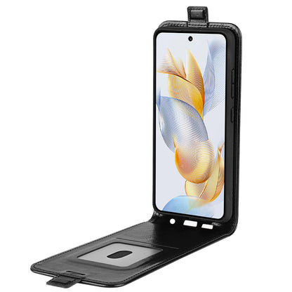 For Honor 90 TPU+PU Leather Phone Shell Vertical Flip Case Mobile Phone Cover with Card Slots