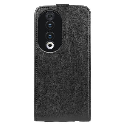 For Honor 90 TPU+PU Leather Phone Shell Vertical Flip Case Mobile Phone Cover with Card Slots