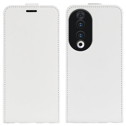 For Honor 90 TPU+PU Leather Phone Shell Vertical Flip Case Mobile Phone Cover with Card Slots