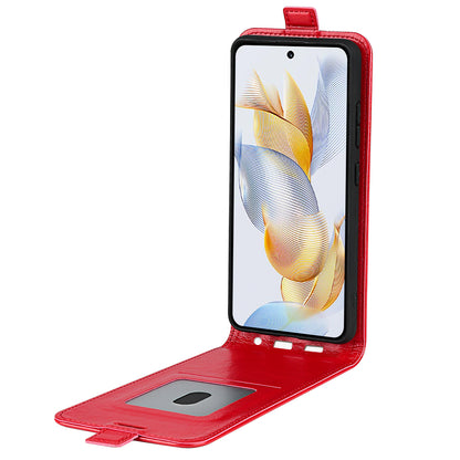For Honor 90 TPU+PU Leather Phone Shell Vertical Flip Case Mobile Phone Cover with Card Slots