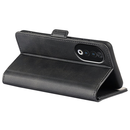 For Honor 90 PU Leather Wallet Phone Cover Calf Texture Stand Full Protection Anti-Scratch Phone Case