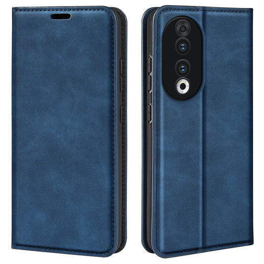 For Honor 90 Wallet Flip Cell Phone Case Skin-touch Stand Shockproof PU Leather Cover