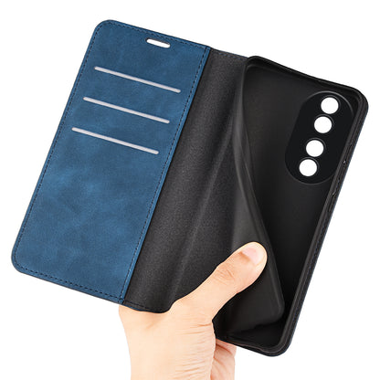 For Honor 90 Wallet Flip Cell Phone Case Skin-touch Stand Shockproof PU Leather Cover