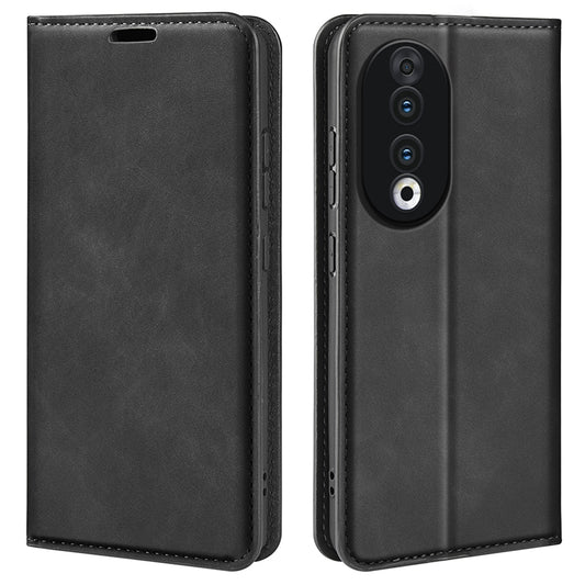 For Honor 90 Wallet Flip Cell Phone Case Skin-touch Stand Shockproof PU Leather Cover