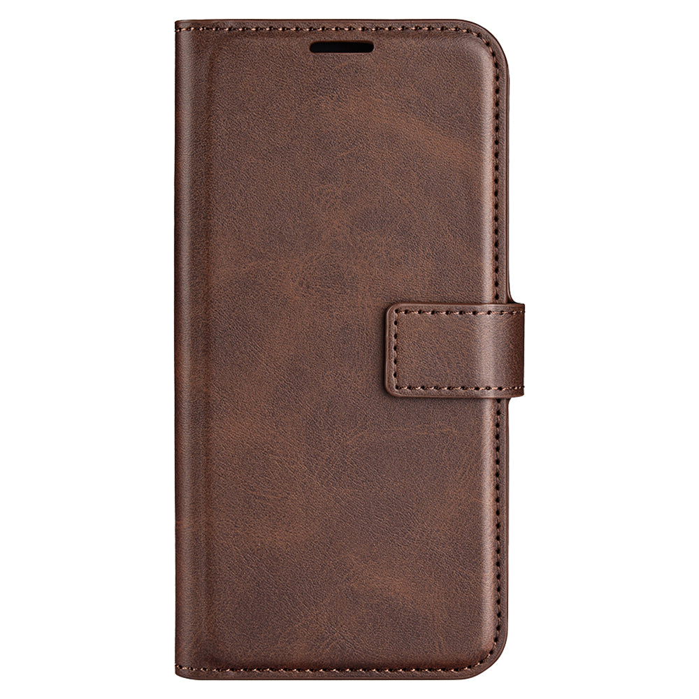 For Honor 90 Phone Shell Calf Texture Leather Cover Stand Wallet Square Magnetic Closure Case