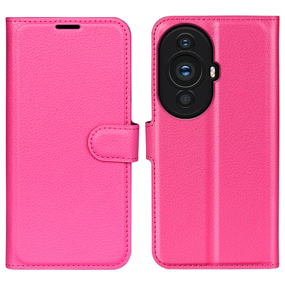 For Huawei nova 11 Wallet Cover Litchi Texture Anti-Scratch Shell Stand Mobile Phone PU Leather Case