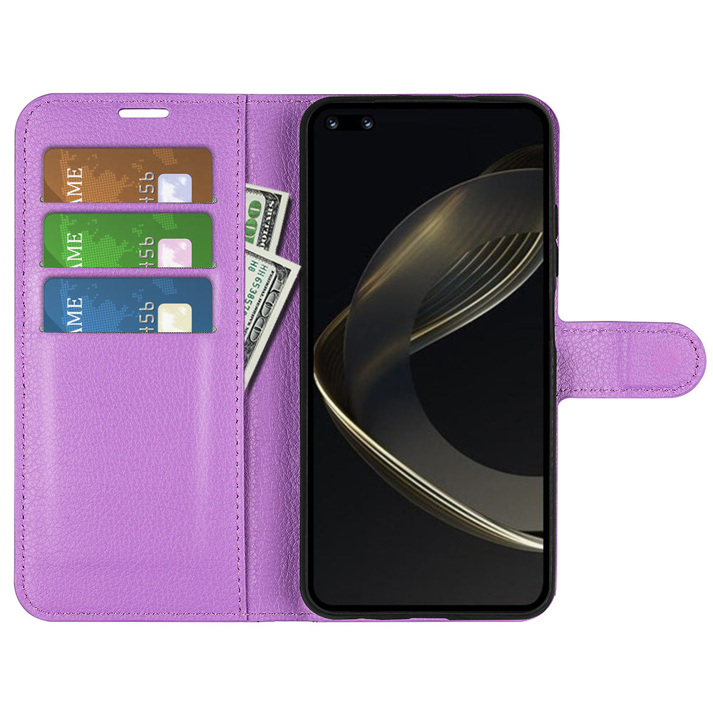 For Huawei nova 11 Pro / nova 11 Ultra Dustproof Phone Cover TPU + PU Leather Litchi Texture Phone Stand Case Wallet