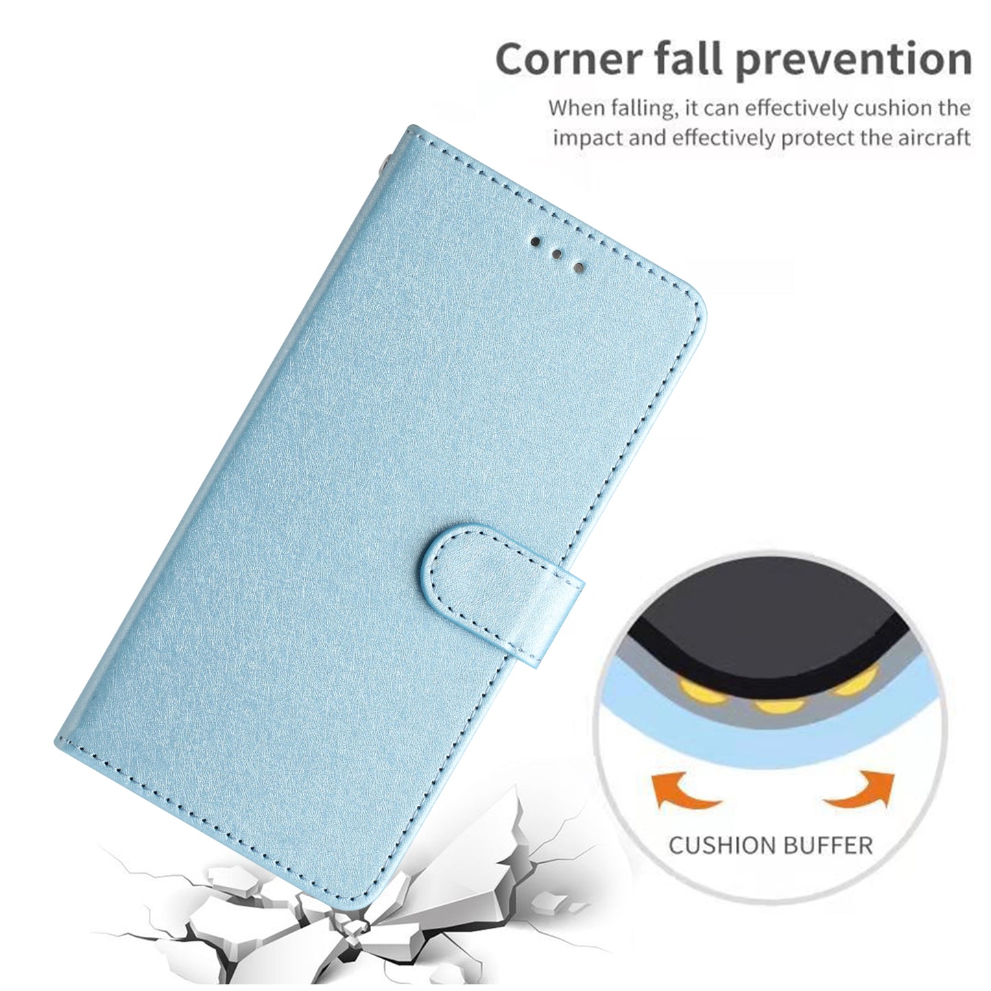 For Samsung Galaxy A04s 4G (164.7 x 76.7 x 9.1 mm) Stand Function Silk Texture PU Leather Wallet Cell Phone Case with Hand Strap