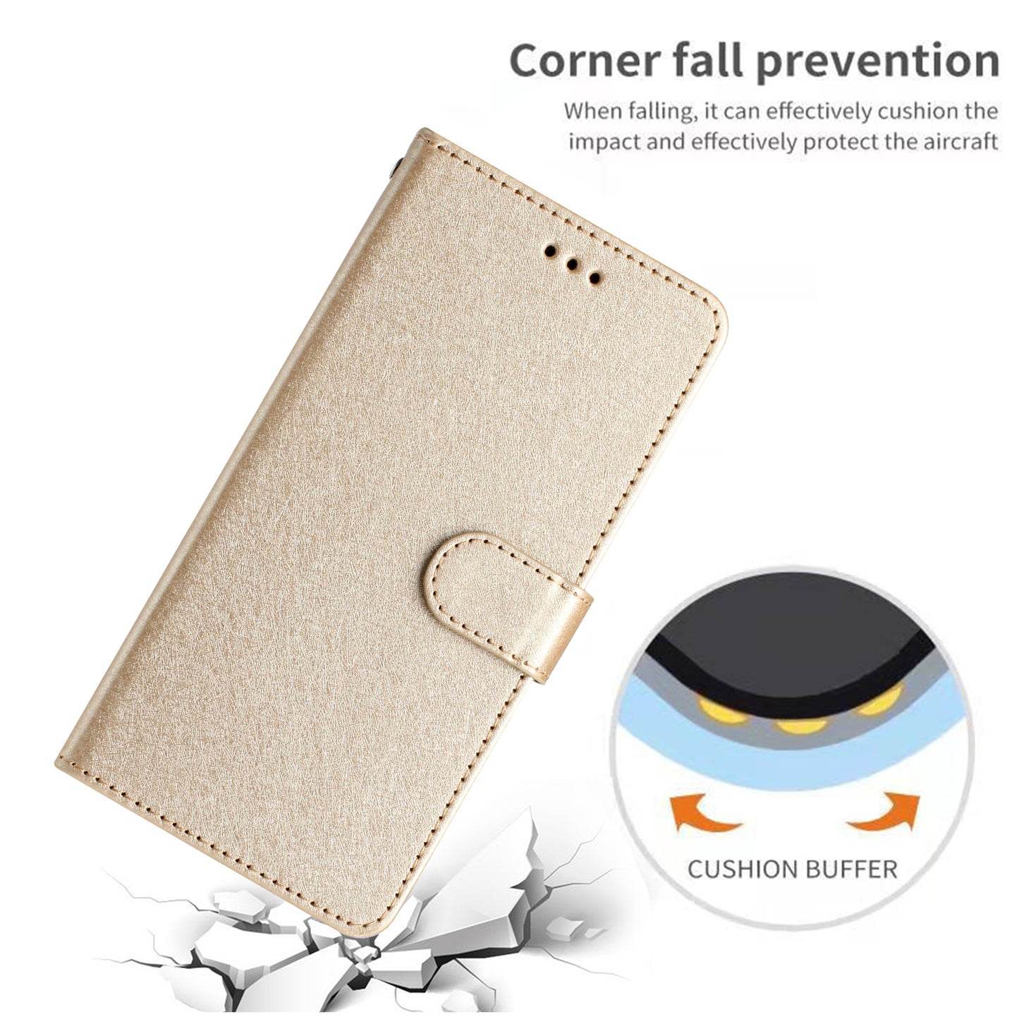 For Samsung Galaxy A04s 4G (164.7 x 76.7 x 9.1 mm) Stand Function Silk Texture PU Leather Wallet Cell Phone Case with Hand Strap