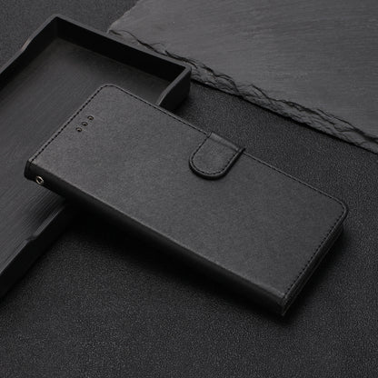 For Samsung Galaxy A04s 4G (164.7 x 76.7 x 9.1 mm) Stand Function Silk Texture PU Leather Wallet Cell Phone Case with Hand Strap