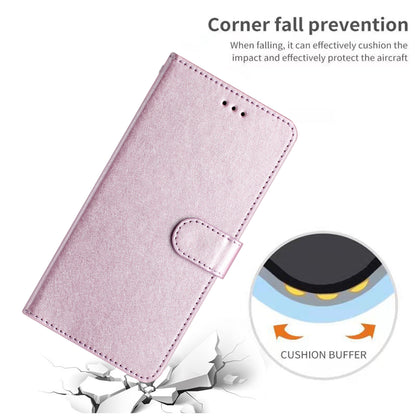 For Samsung Galaxy A04s 4G (164.7 x 76.7 x 9.1 mm) Stand Function Silk Texture PU Leather Wallet Cell Phone Case with Hand Strap
