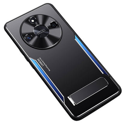 For Honor X50 Kickstand Phone Case Aluminum Alloy + TPU Protective Phone Cover