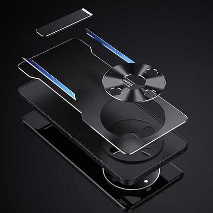 For Honor X50 Kickstand Phone Case Aluminum Alloy + TPU Protective Phone Cover