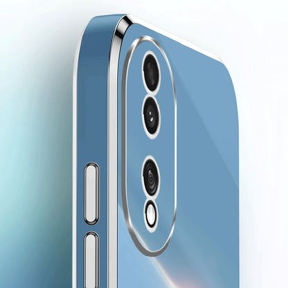 XINLI For Honor 90 Electroplated TPU Back Cover Anti-scratch Phone Case with Ring Kickstand