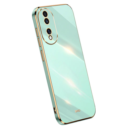 XINLI For Honor 90 Shockproof Phone Case Precise Lens Cut-out TPU Electroplated Cover
