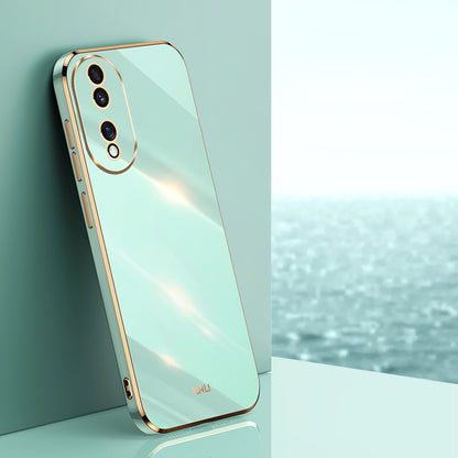 XINLI For Honor 90 Shockproof Phone Case Precise Lens Cut-out TPU Electroplated Cover