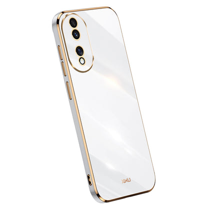XINLI For Honor 90 Shockproof Phone Case Precise Lens Cut-out TPU Electroplated Cover