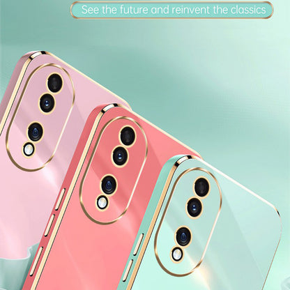 XINLI For Honor 90 Shockproof Phone Case Precise Lens Cut-out TPU Electroplated Cover