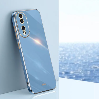 XINLI For Honor 90 Shockproof Phone Case Precise Lens Cut-out TPU Electroplated Cover