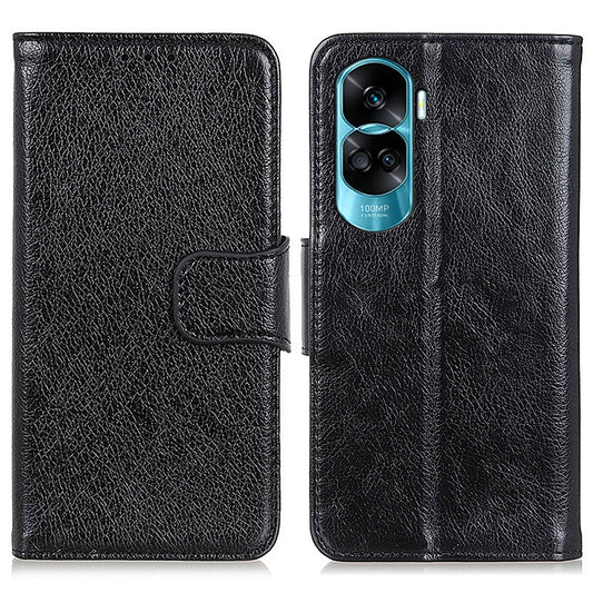 For Honor 90 Lite 5G / X50i 5G Fall Proof Nappa Texture Split Leather Wallet Case Phone Cover with Stand