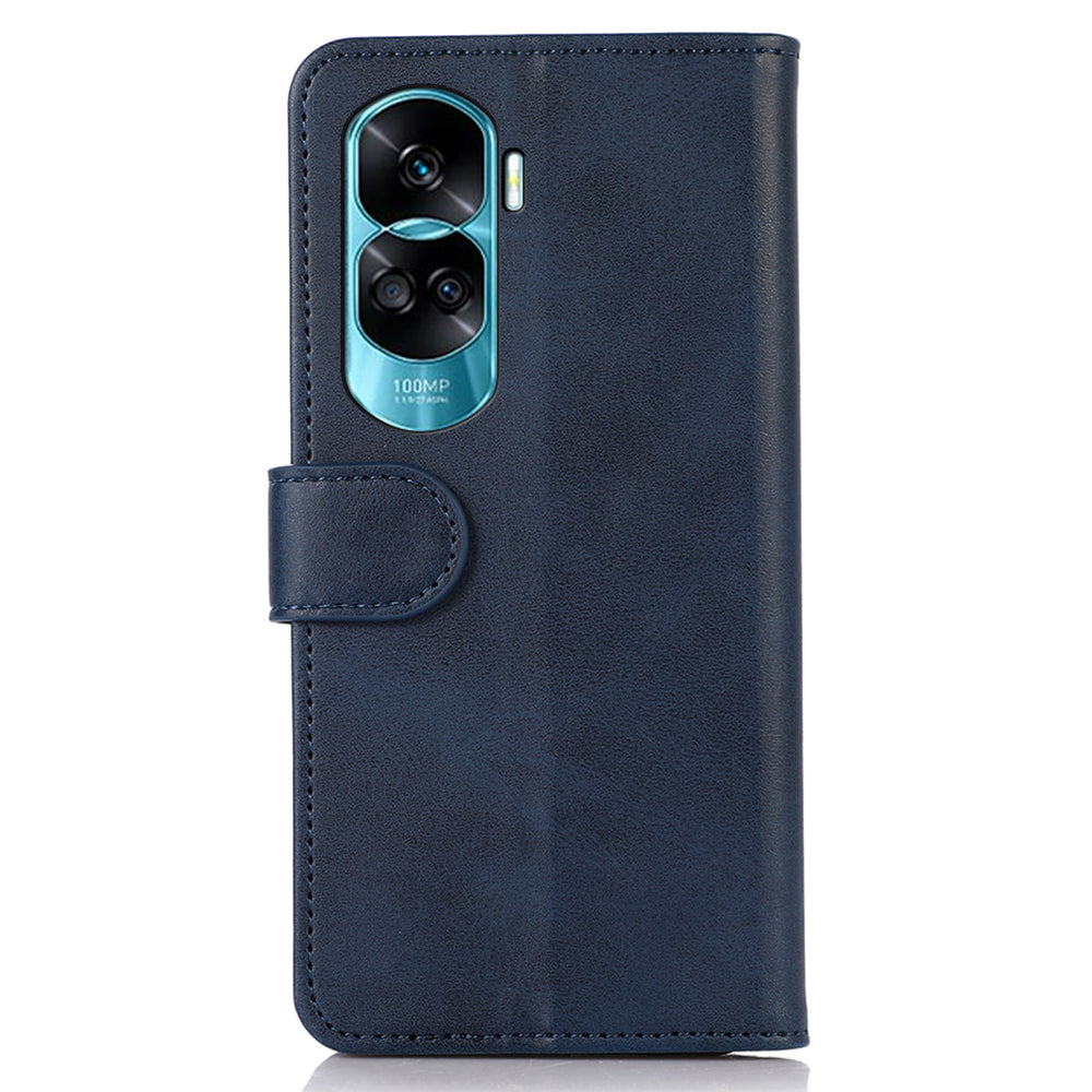 For Honor 90 Lite 5G / X50i 5G Cowhide Texture Phone Wallet Case Phone Stand PU Leather Cover