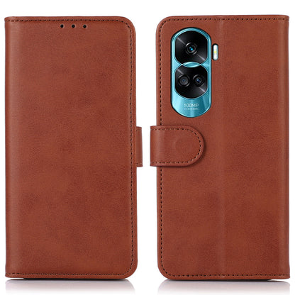 For Honor 90 Lite 5G / X50i 5G Cowhide Texture Phone Wallet Case Phone Stand PU Leather Cover