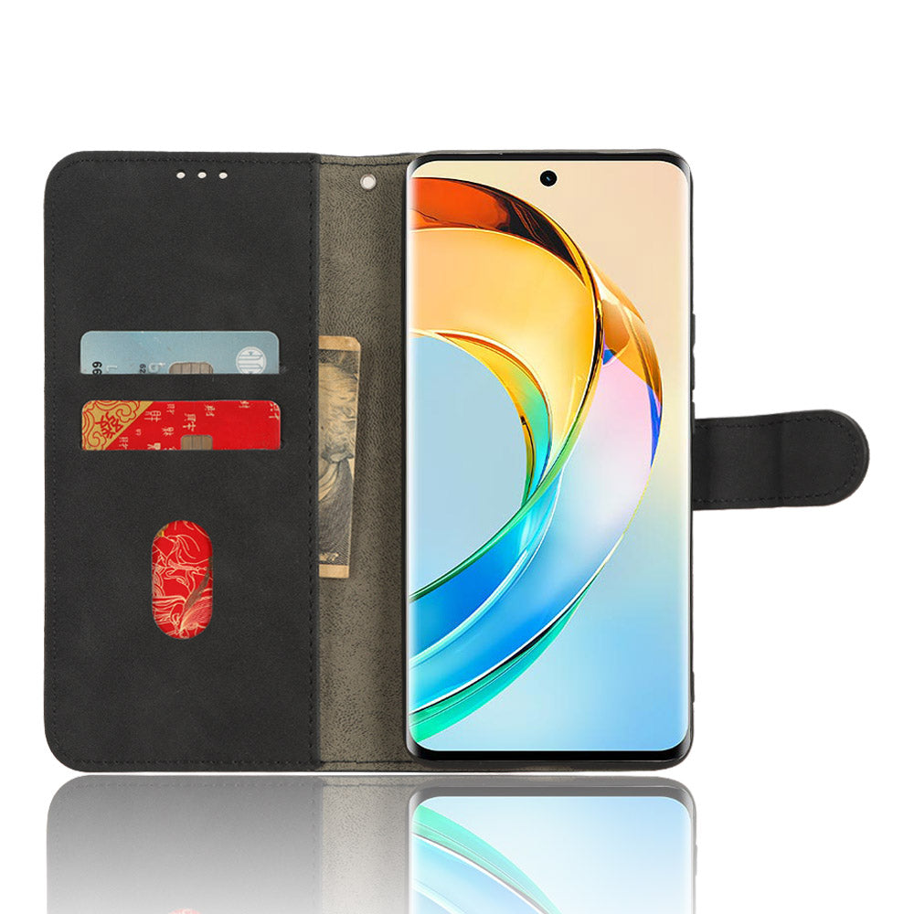For Honor X50 Shockproof PU Leather Skin-touch Stand Case Wallet Anti-drop Inner TPU Phone Cover