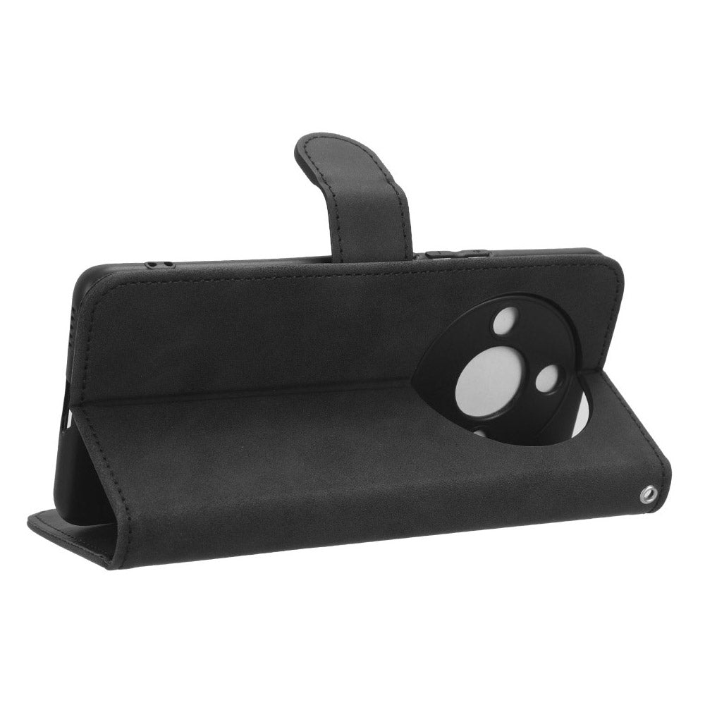 For Honor X50 Shockproof PU Leather Skin-touch Stand Case Wallet Anti-drop Inner TPU Phone Cover
