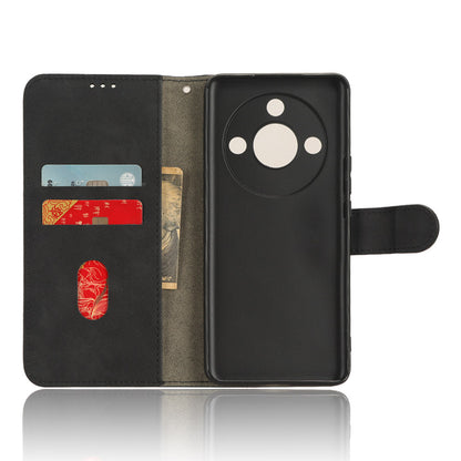 For Honor X50 Shockproof PU Leather Skin-touch Stand Case Wallet Anti-drop Inner TPU Phone Cover